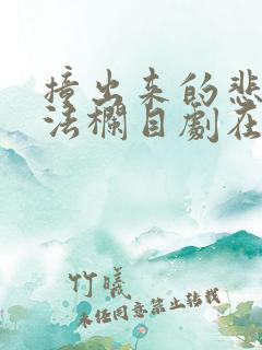 撞出来的悲喜普法栏目剧在线观看 撞出来的悲喜普法栏目剧在线观看