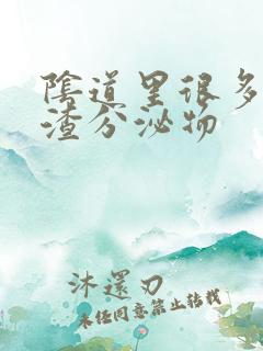 阴道里很多豆腐渣分泌物