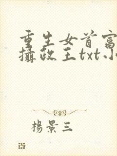 重生女首富娇养摄政王txt小说