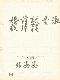 婚前试爱激情床戏片段