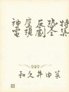 神鹰反恐特战队电视剧全集免费播放