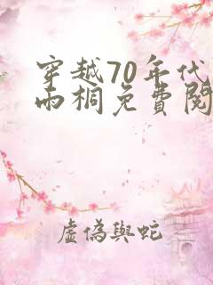 穿越70年代宋雨桐免费阅读