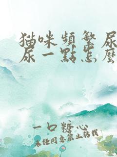 猫咪频繁尿尿且尿一点怎么回事