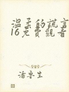 温柔的谎言2016免费观看高清