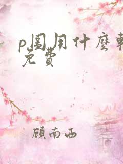 p图用什么软件免费