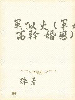 军似火 (军婚 高干 婚恋)笔趣阁
