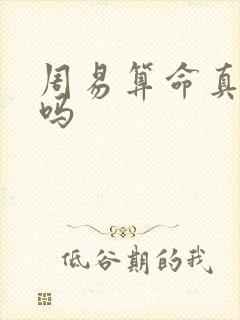 周易算命真的准吗