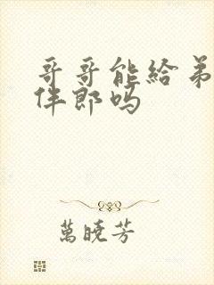 哥哥能给弟弟当伴郎吗 哥哥能给弟弟当伴郎吗