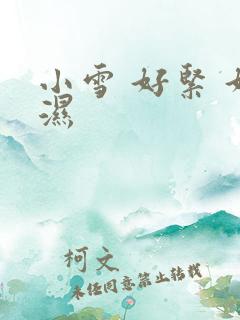 小雪 好紧 好湿