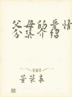 父母的爱情剧情分集介绍