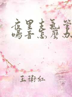 夜里支气管有哮鸣音怎么办