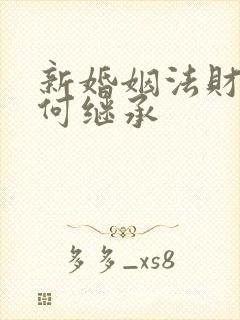 新婚姻法财产如何继承