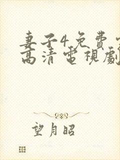 妻子4免费完整高清电视剧在线