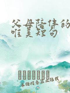 父母陪伴的句子唯美短句
