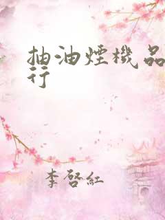 抽油烟机品牌排行