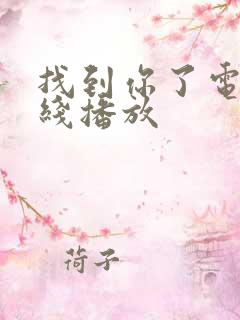 找到你了电影在线播放 找到你了电影在线播放