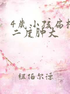 4岁小孩扁桃体二度肿大