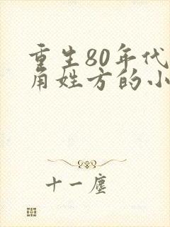 重生80年代主角姓方的小说