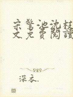 宋惊池沈枝意全文免费阅读