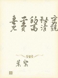 妻子的秘密短剧免费高清观看全集