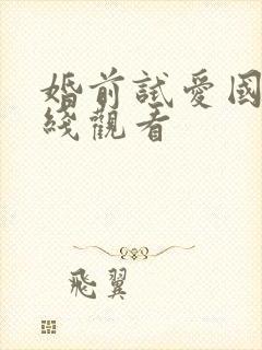 婚前试爱国语在线观看