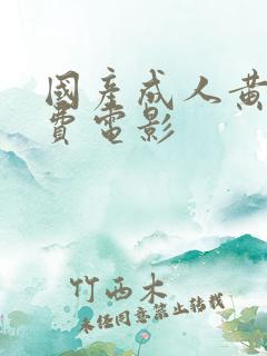 国产成人黄色免费电影