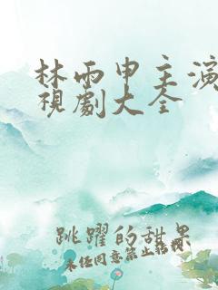 林雨申主演的电视剧大全