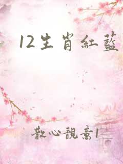 12生肖红蓝绿