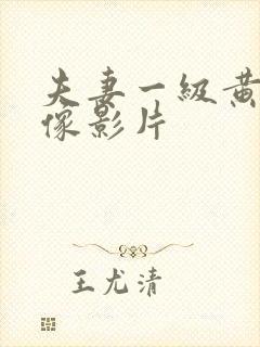 夫妻一级黄色录像影片
