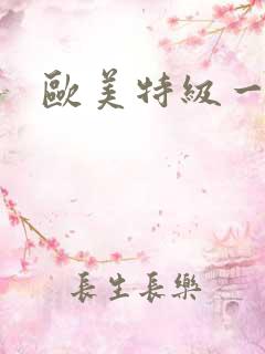 欧美特级一级片