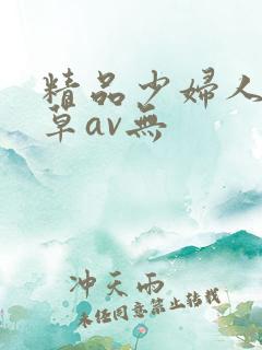 精品少妇人妻嫩草av无