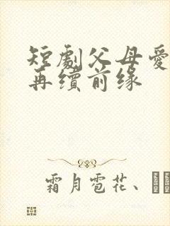 短剧父母爱情之再续前缘