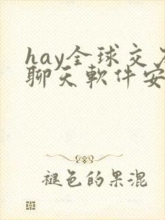 hay全球交友聊天软件安卓下载 hay全球交友聊天软件安卓下载