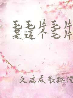 毛毛片毛片毛不是这个毛片