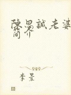 陈思诚老婆个人简介