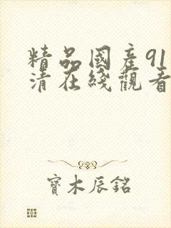 精品国产91高清在线观看