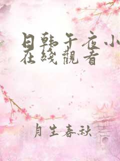 日韩午夜小视频在线观看