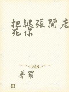 把腿张开老子操死你