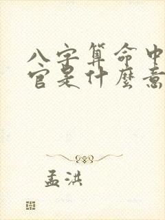 八字算命中的正官是什么意思 八字算命中的正官是什么意思