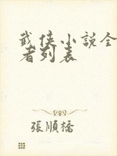 武侠小说全部作者列表