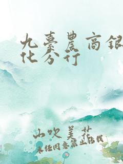 九台农商银行通化分行