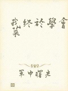 我终于学会了炒菜 我终于学会了炒菜