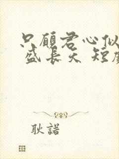 只愿君心似我心 盛长天 短剧