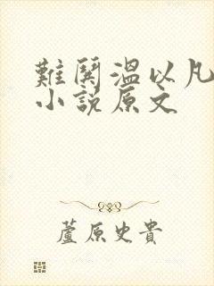 难哄温以凡桑延小说原文