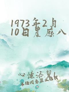 1973年2月10日农历八字