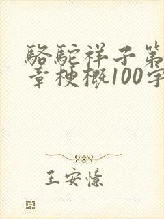 骆驼祥子第18章梗概100字