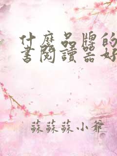 什么品牌的电子书阅读器好 什么品牌的电子书阅读器好