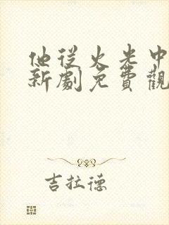 他从火光中走来新剧免费观看