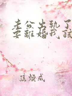 老公出轨了现在要离婚我该怎么做