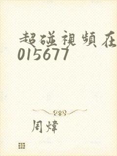 超碰视频在线2015677